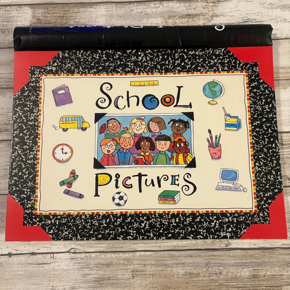 VTG New Seasons School Pictures Scrapbook Keepsake Spiral Bound Whimsical K-8